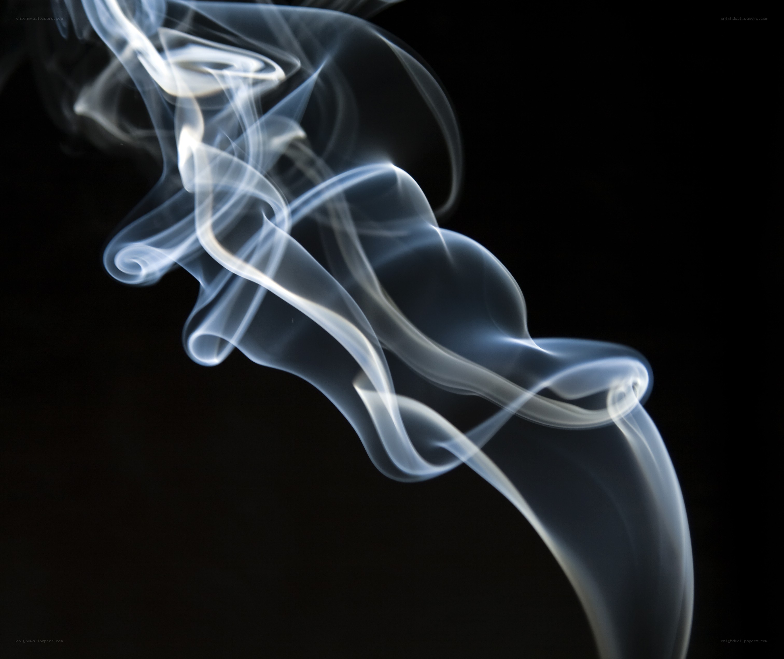 swirling white smoke