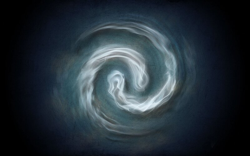 swirling white vortex