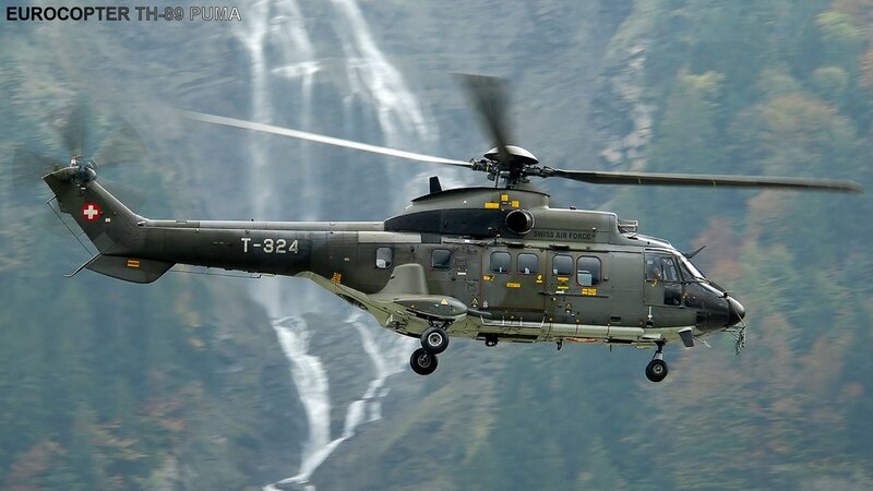 Swiss Air Force Helicopter — Green