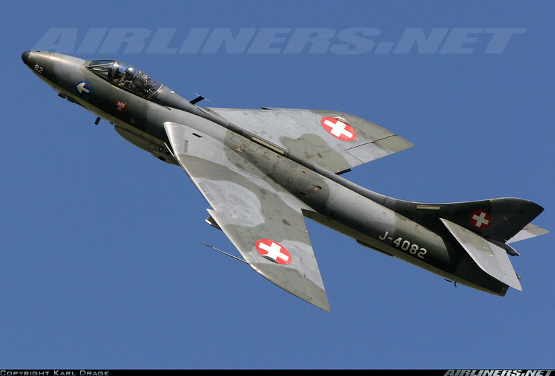 Swiss Air Force Jet — Blue, Dynamic