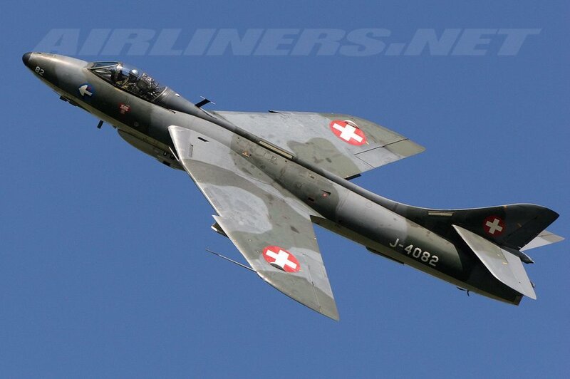 Swiss Air Force Jet — Blue
