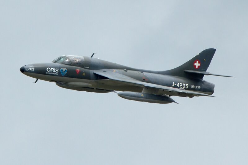 Swiss Air Force jet in flight