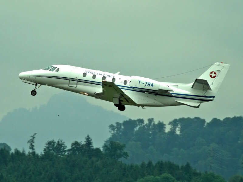 Swiss Air Force Jet — White