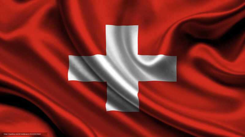Swiss Flag — Red, Dramatic