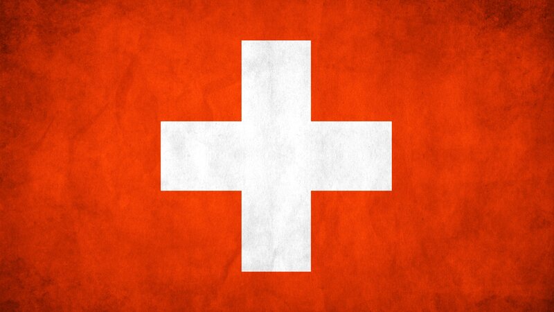 Swiss Flag — Red, Neutral, Vector Art
