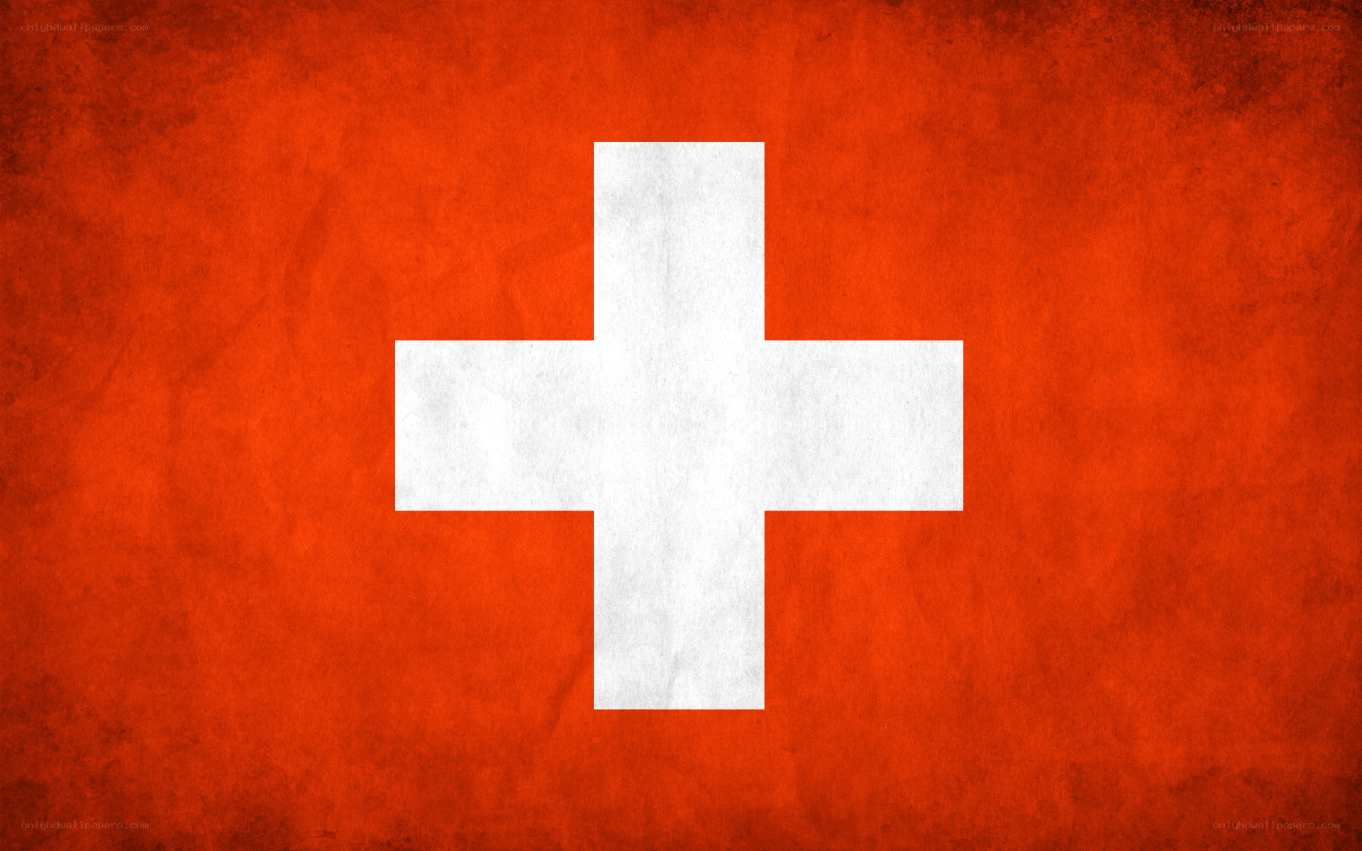 Swiss flag with distressed texture