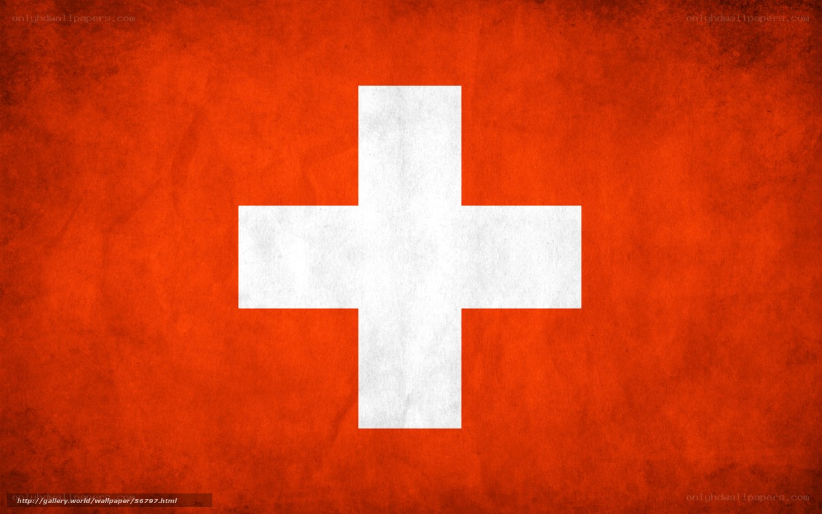 Swiss flag with grunge texture