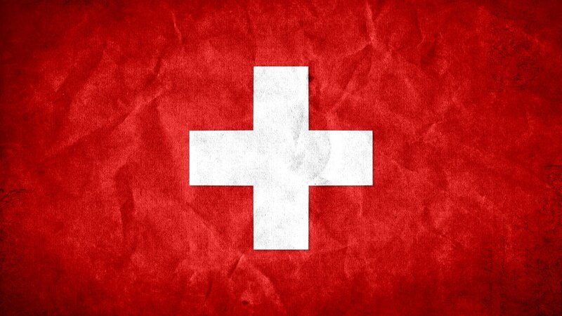 Swiss flag with textured background