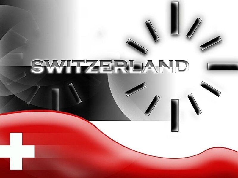 Switzerland flag with loading icon