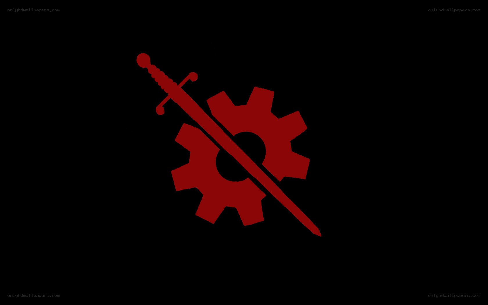 sword and gear symbol