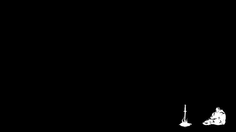 Sword and Skull Silhouette