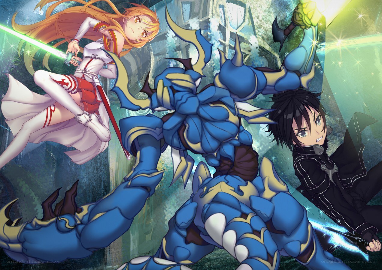 Sword Art Online battle scene