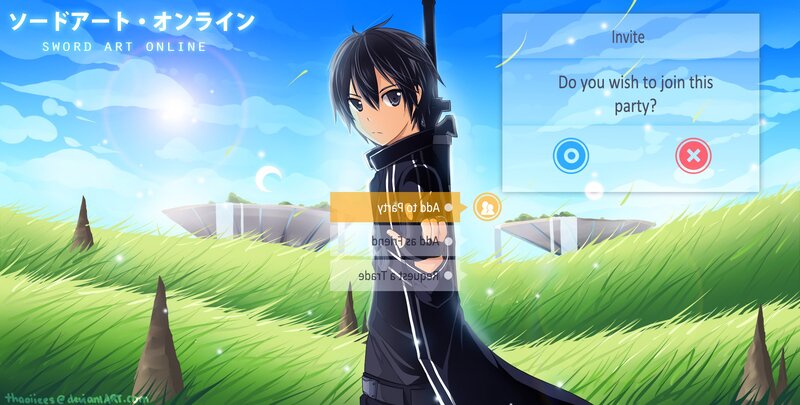 Sword Art Online character invite