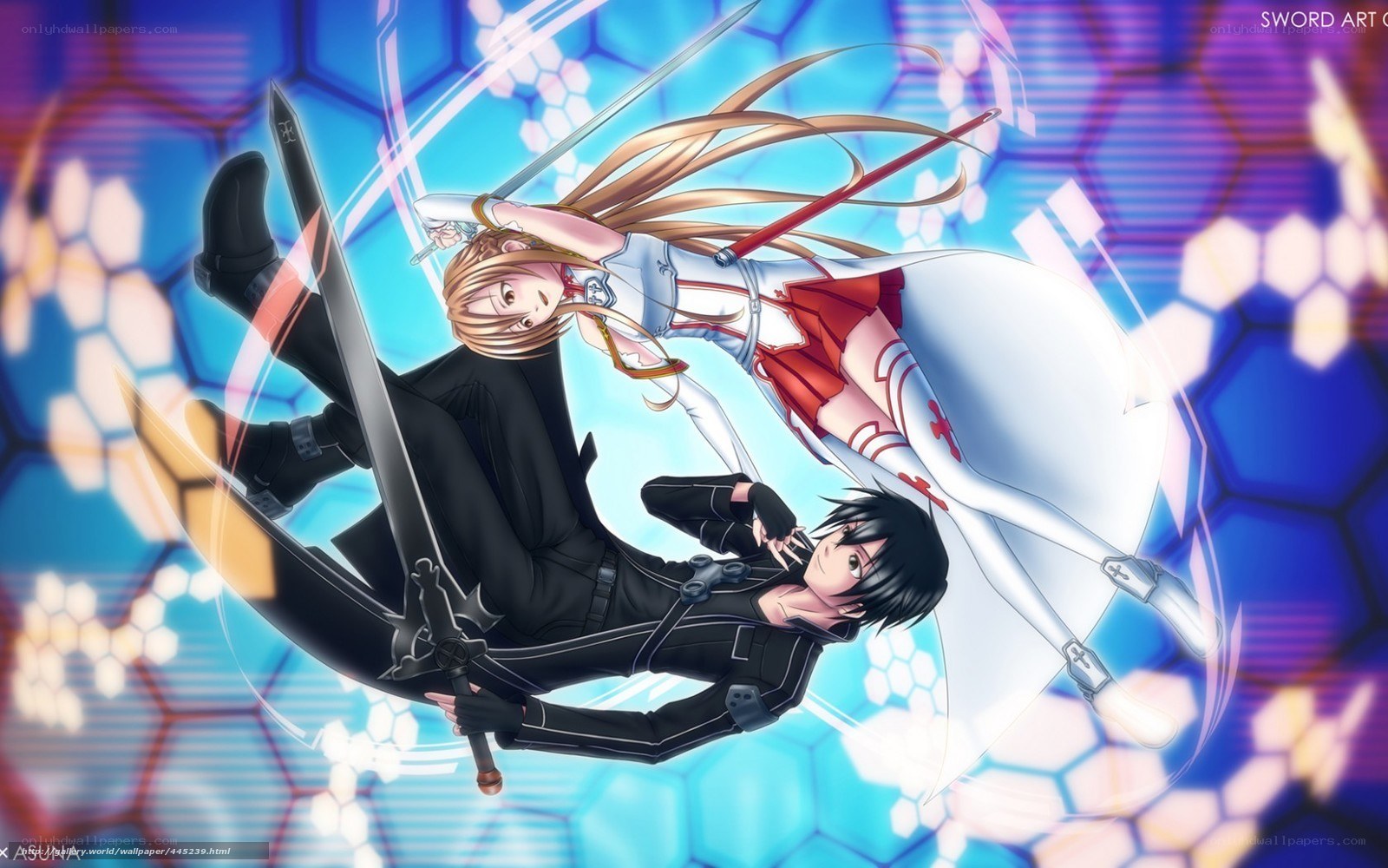 Sword Art Online characters in action