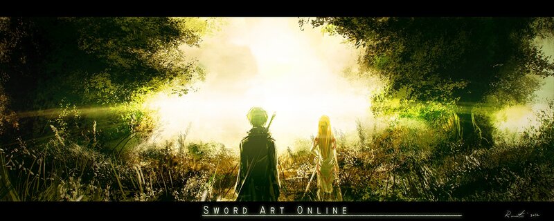 Sword Art Online characters in forest