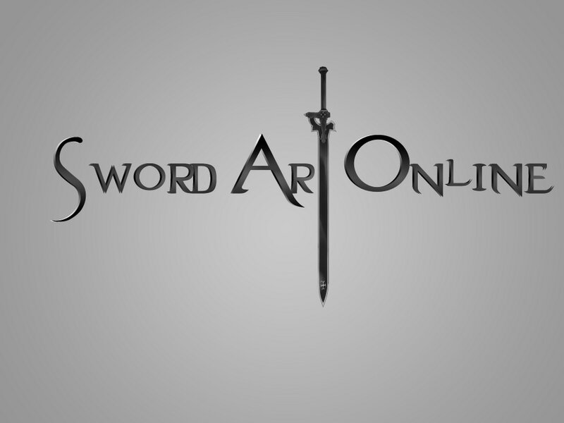 Sword Art Online Logo — Gray, Minimalist