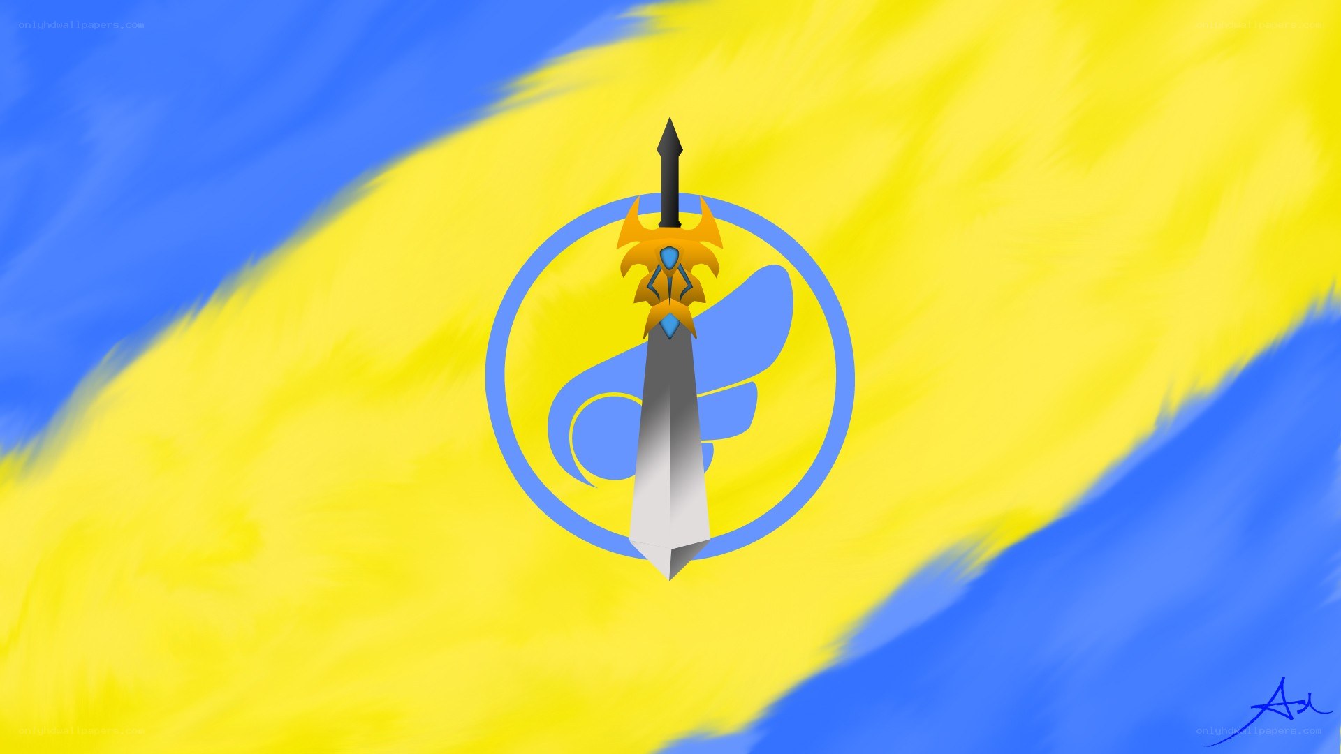 sword emblem on flag