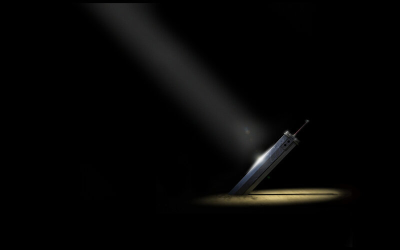 Sword in a beam of light