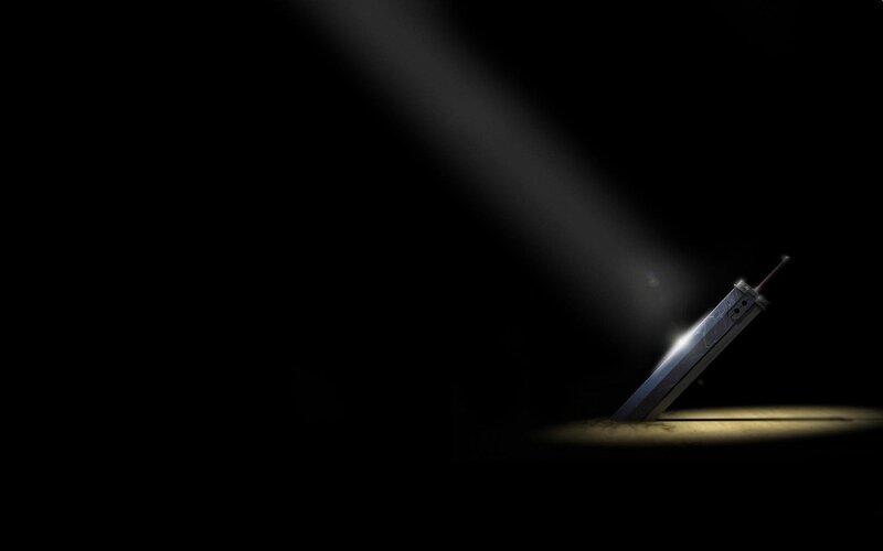 Sword in a beam of light