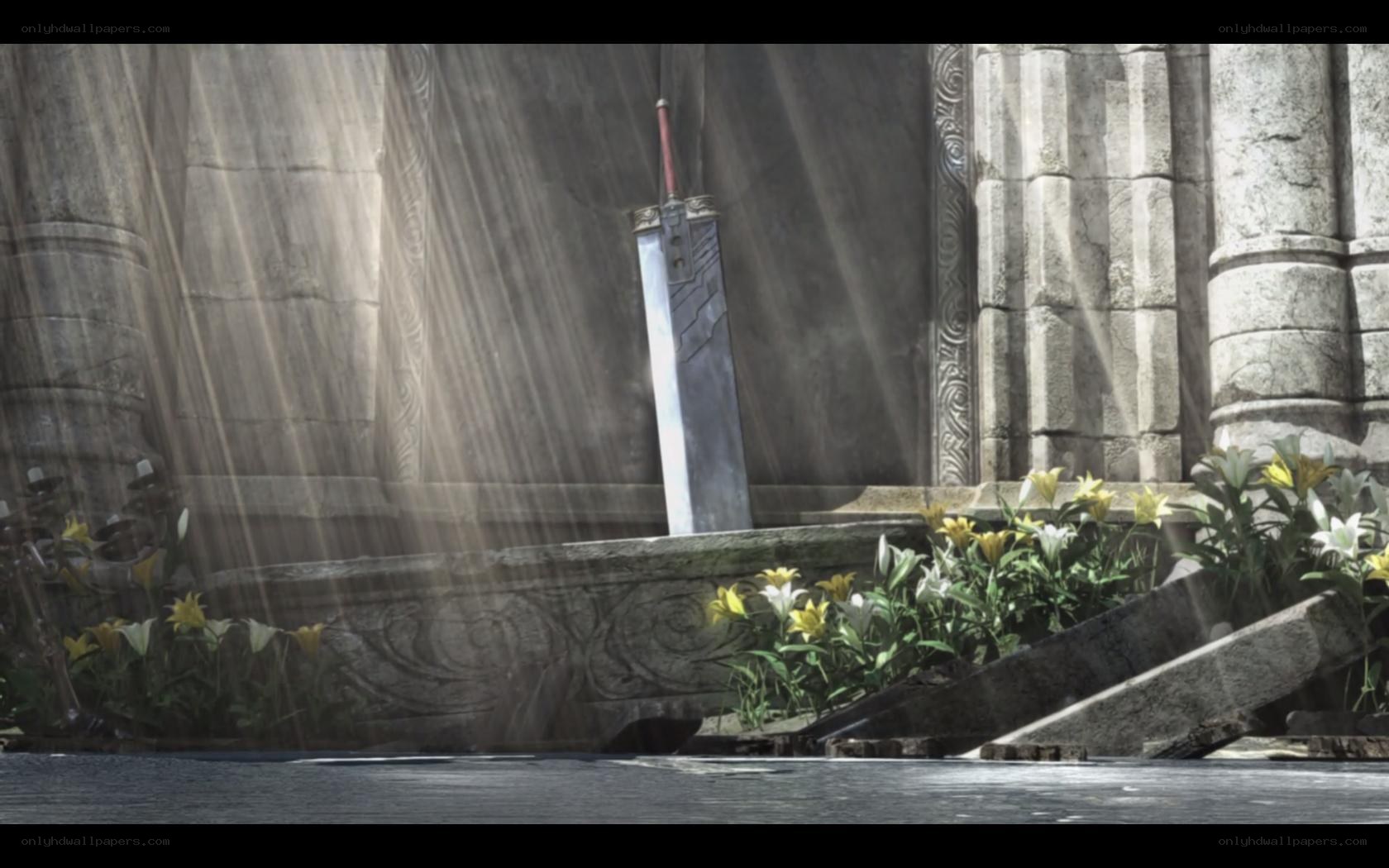 Sword in ancient ruins