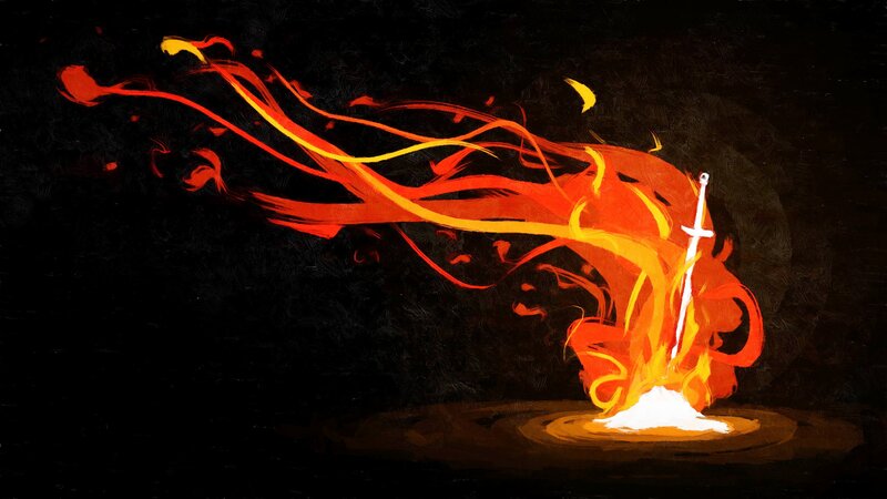 Sword in Fire — Black
