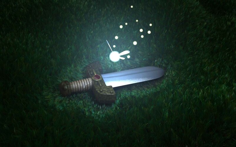 Sword in Grass — Green
