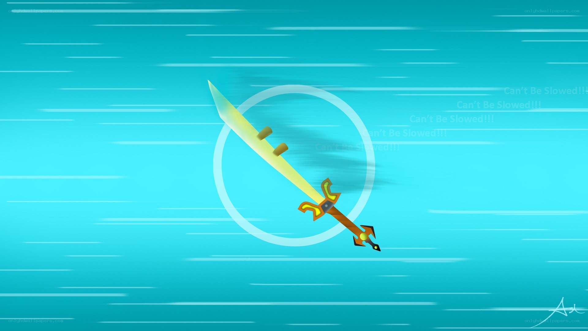 Sword in motion animation
