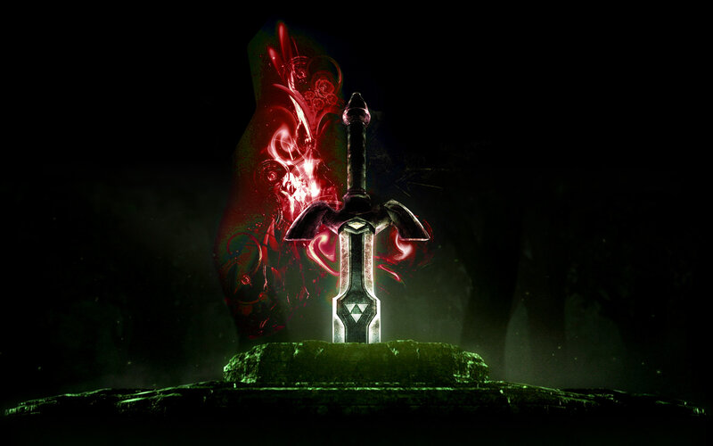 Sword in Stone — Black, Dramatic, Night