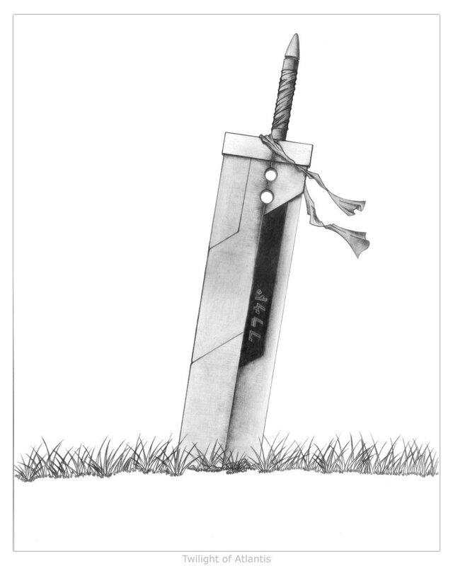 Sword in the grass
