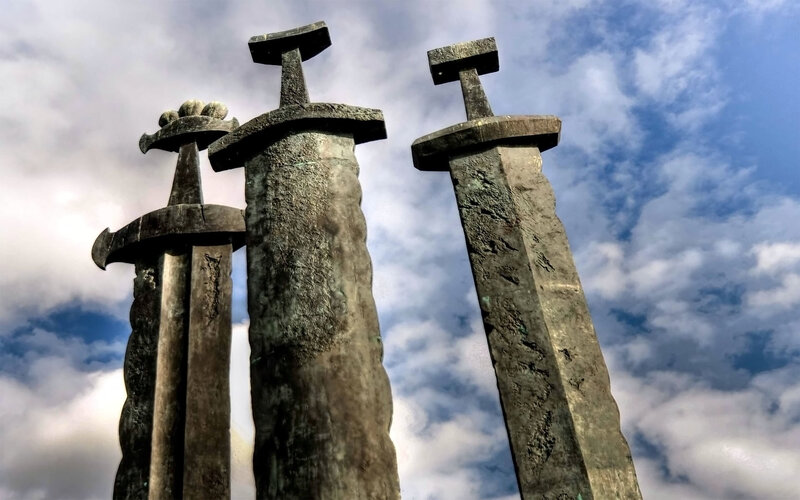 Sword monument in Norway