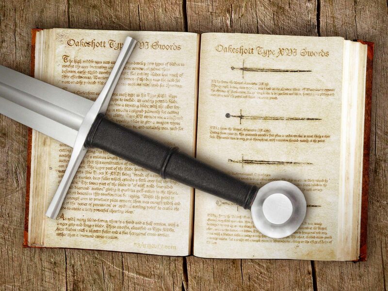 Sword on historical book