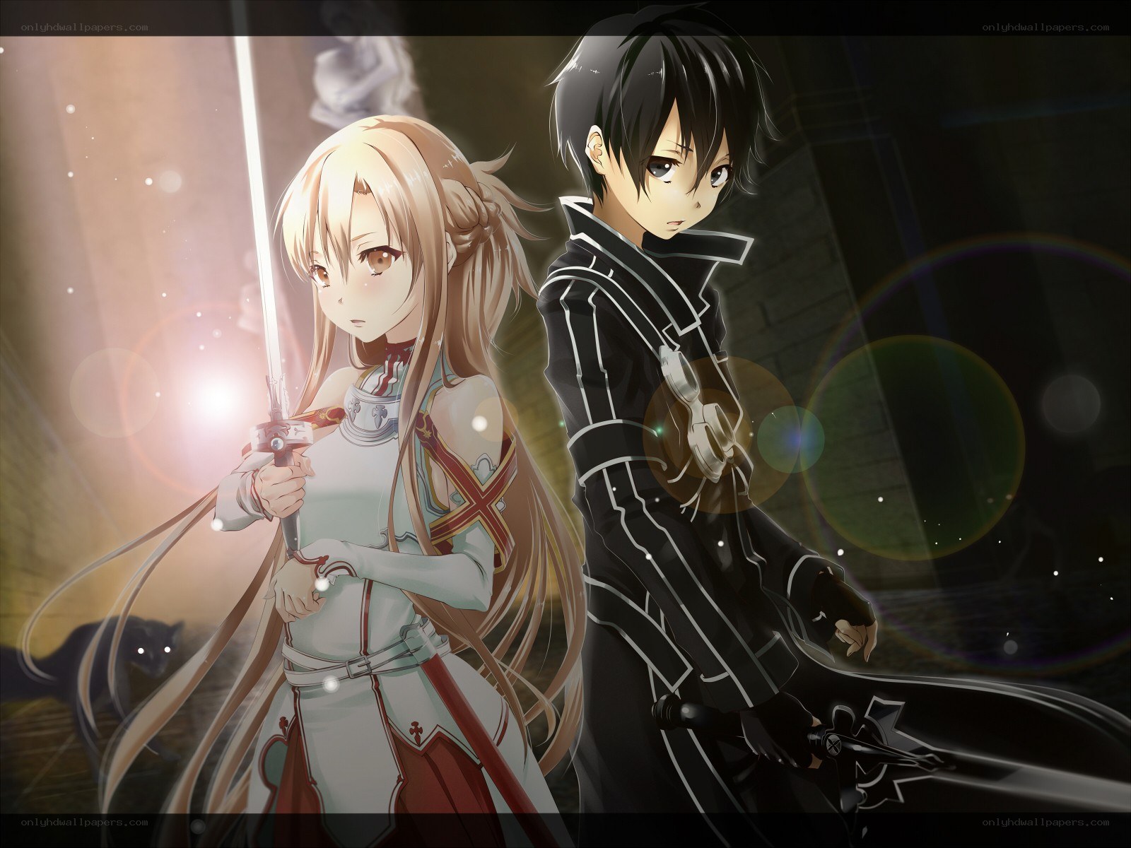 sword-wielding anime characters