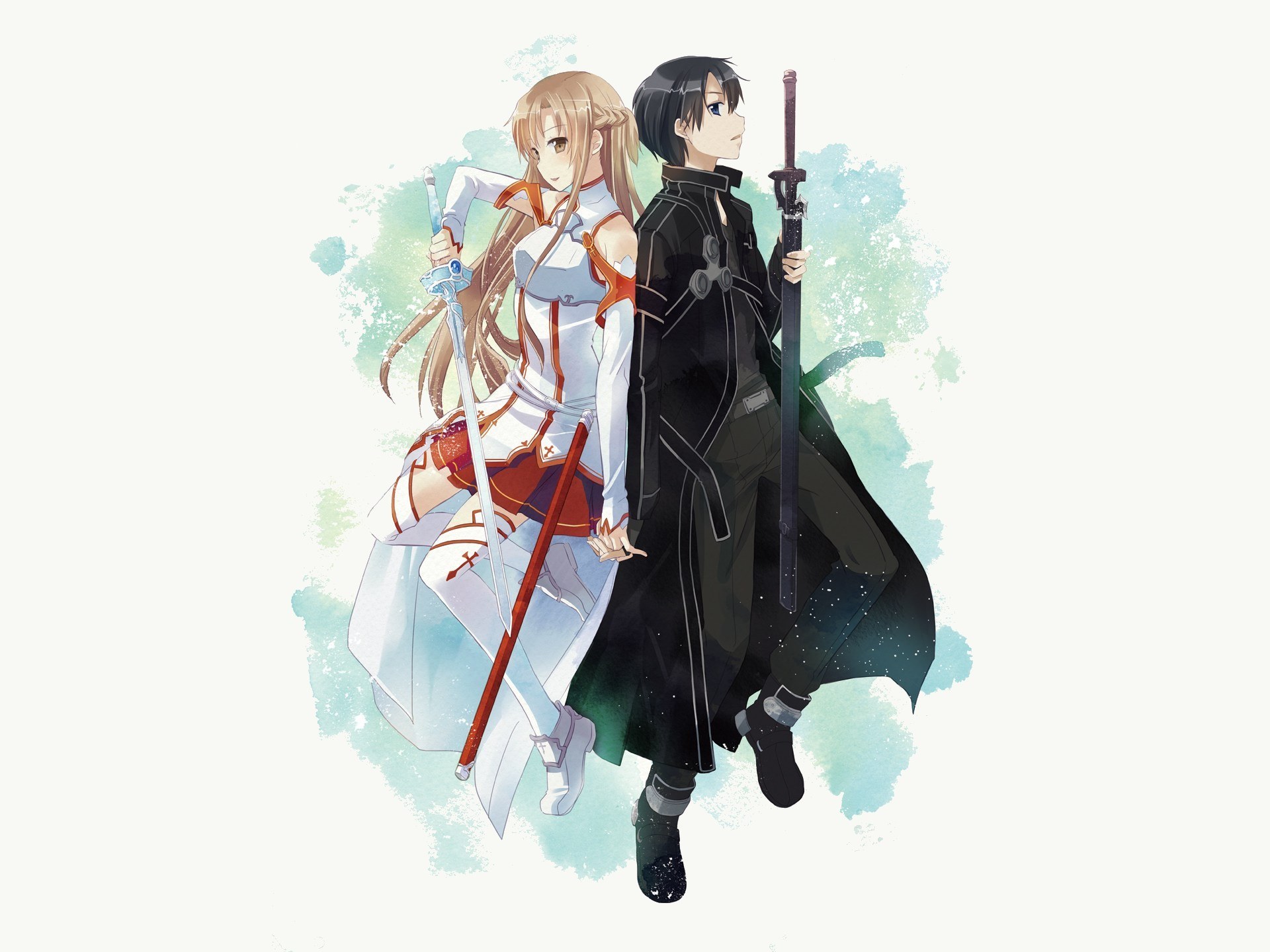 sword-wielding anime duo