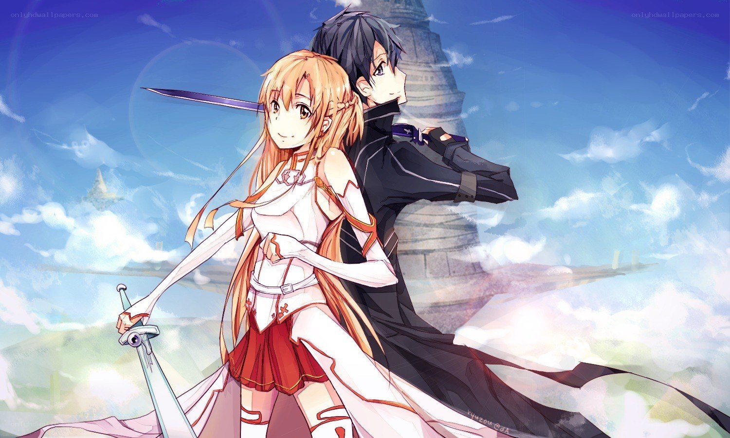 sword-wielding anime duo