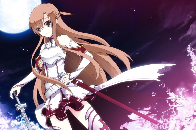 sword-wielding anime girl