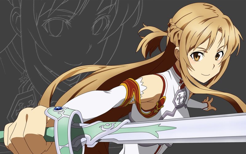 sword-wielding anime girl