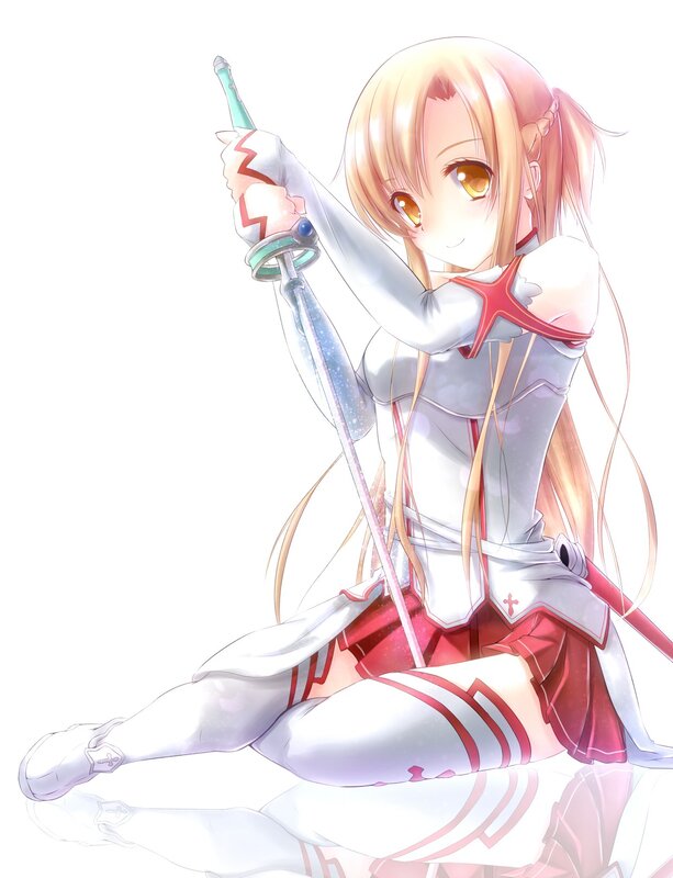 sword-wielding anime girl