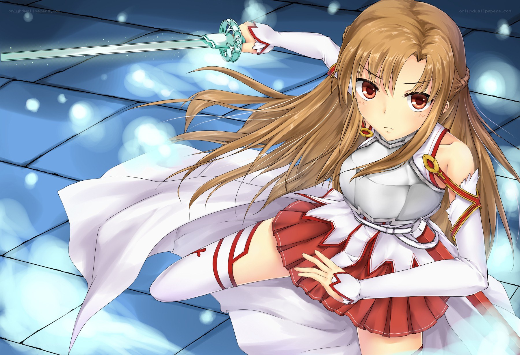 sword-wielding anime girl