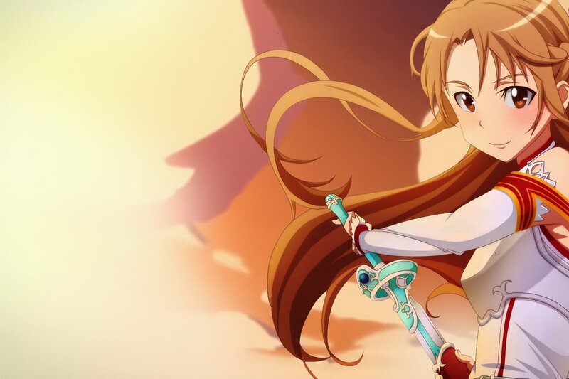 sword-wielding anime girl