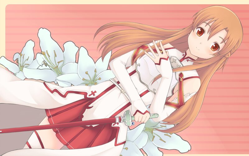 sword-wielding anime girl