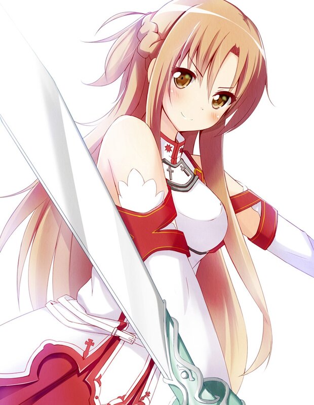 sword-wielding anime girl