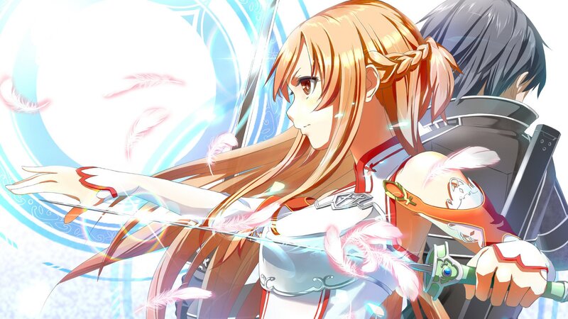 sword-wielding anime girl in action