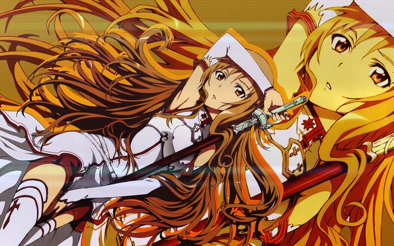 sword-wielding anime girl in action