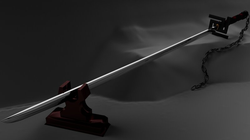 Sword with Chain and Stand