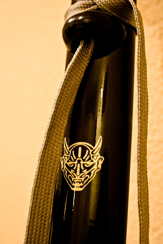 sword with demon emblem