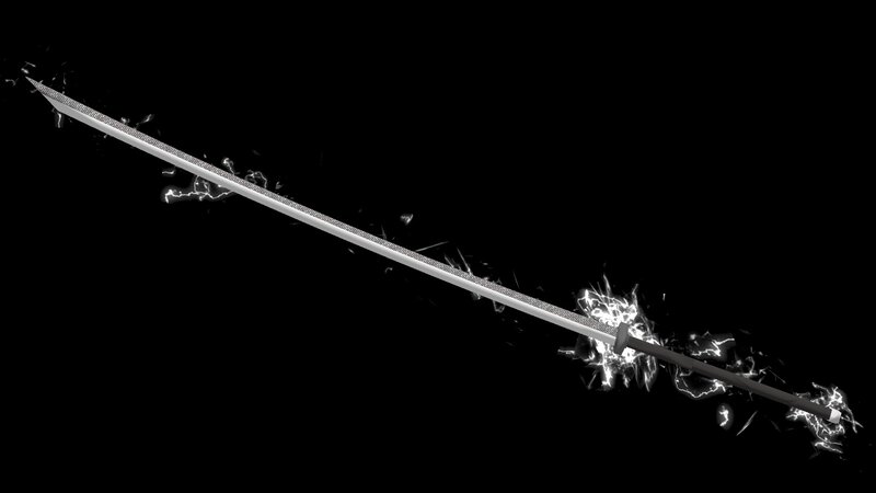 Sword with Electric Effects