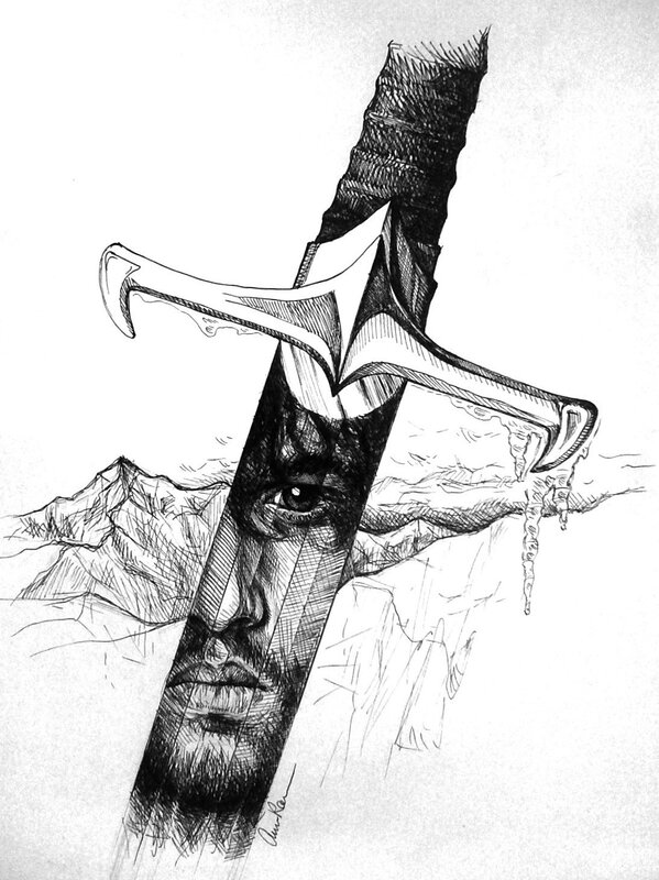 Sword with Face on Blade