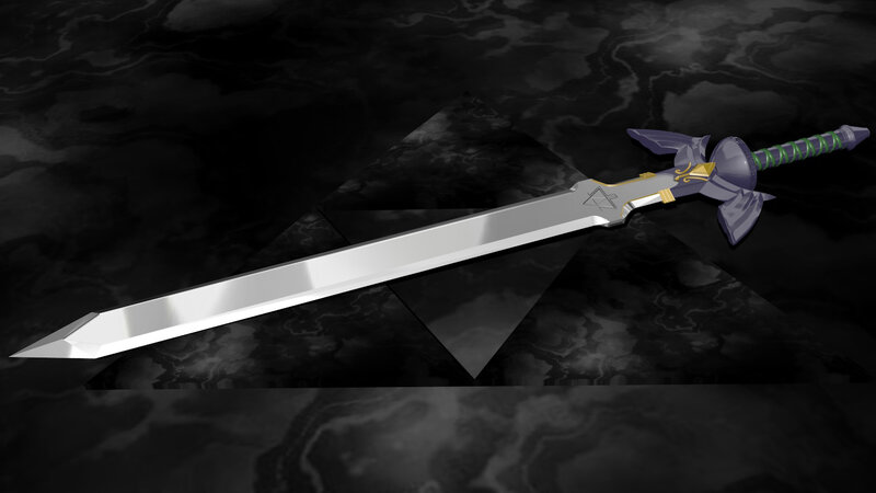 Sword with Purple Hilt
