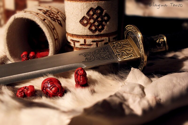 Sword with Red Beads