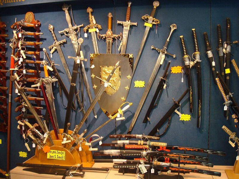 Swords and Swords on Display